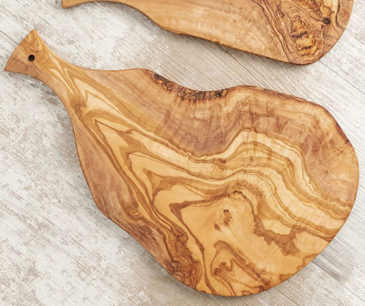 Italian Olive Wood Charcuterie and Cutting Board - 14in