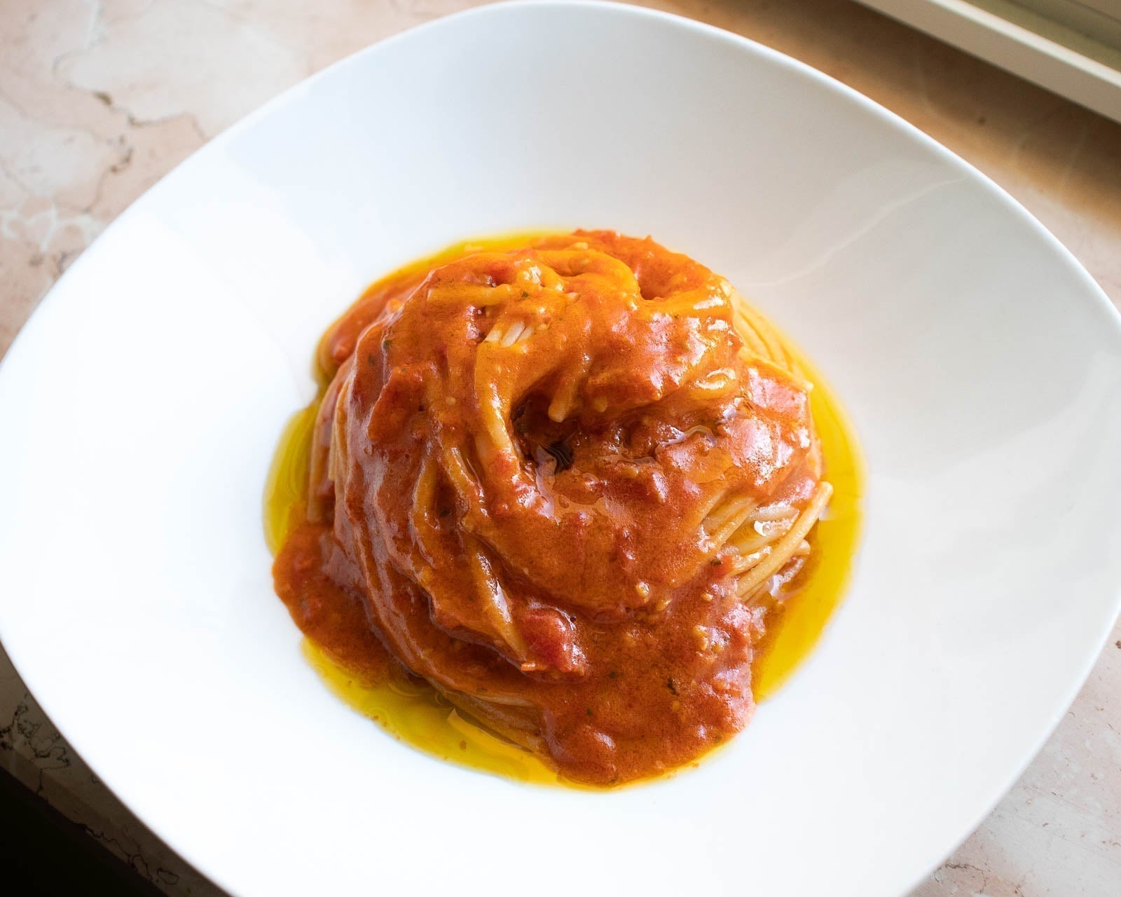 pasta with tomato sauce