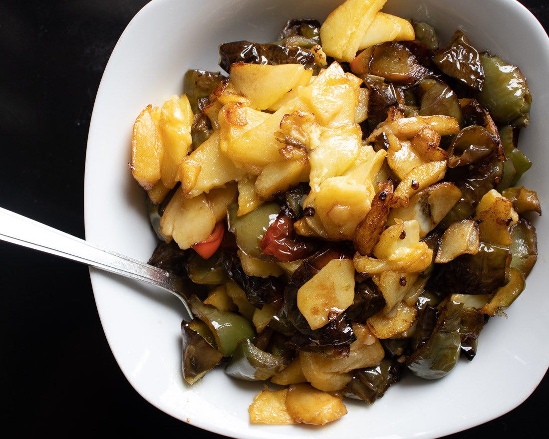 Patate e Peperoni Recipe AKA Patate e Pipi (Potatoes and Bell Peppers)