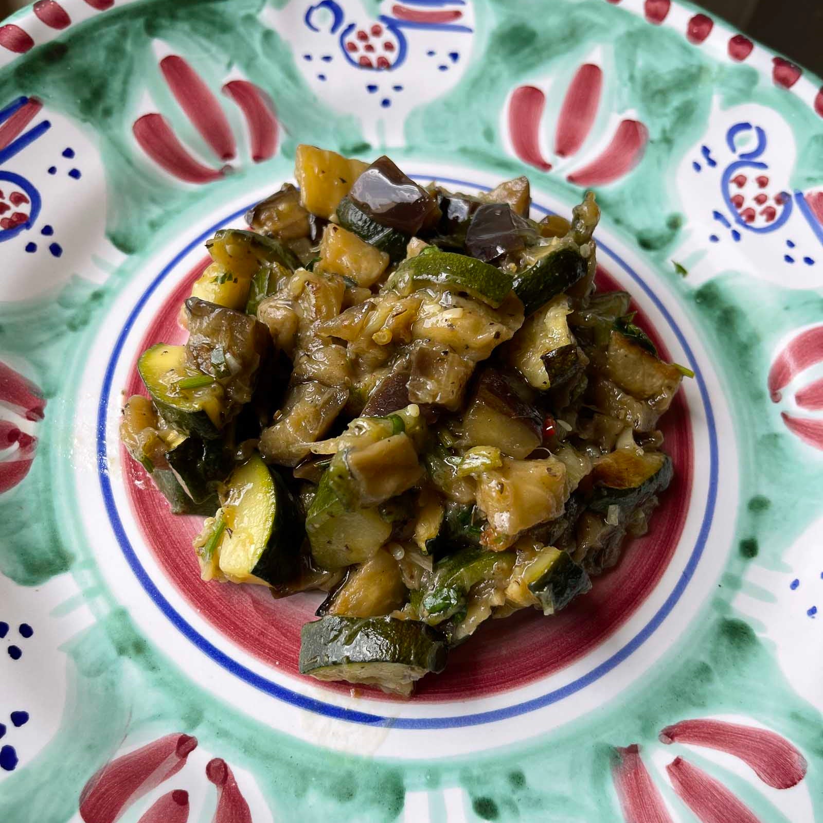 roasted eggplant salad