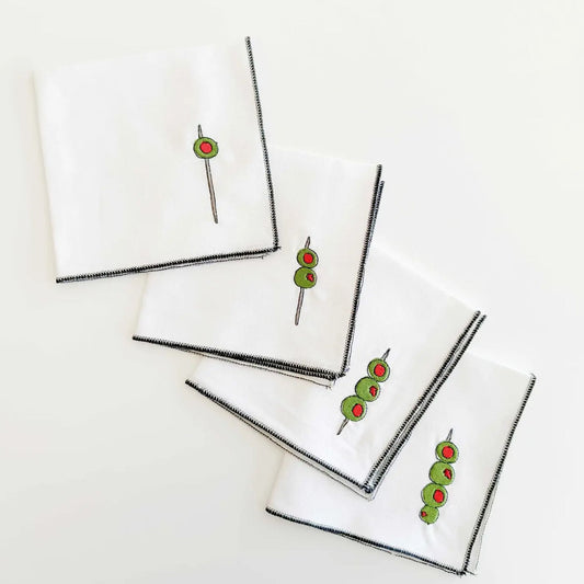 Olive Cocktail Napkins